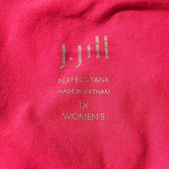 J. Jill Women's Pink Cotton Blend Sleeveless Everyday Tank Top Size 1X - Picture 6 of 7